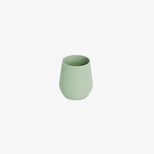 ez pz Tiny Cup (Sage) - 100% Silicone Training Cup for Infants - Designed by a Pediatric Feeding Specialist - 4 months+ - Baby-led Weaning Gear & Baby Gift