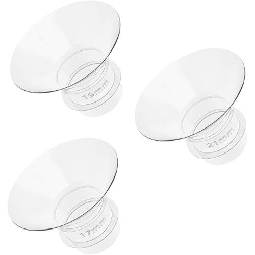 Electric Wearable Breast Pump Accessories Parts Replace, Silicone Flange Insert 17mm+19mm+21mm, Compatible with S9/S10/S12/S4DW