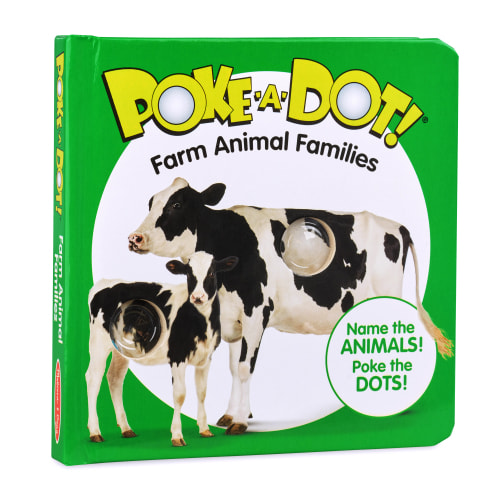 Melissa & Doug Children’s Book – Poke-a-Dot: Farm Animals Families (Board Book with Buttons to Pop)