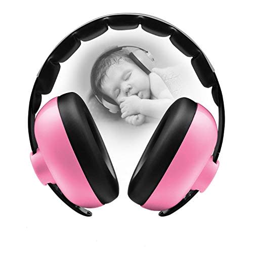 BBTKCARE Baby Headphones Noise Cancelling Headphones for Babies for 3 Months to 3 Years (Pink)