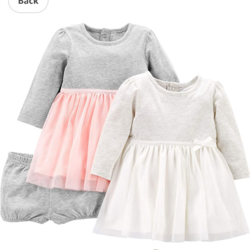 Simple Joys by Carter's Girls' 2-Pack Stretch Rib Dresses