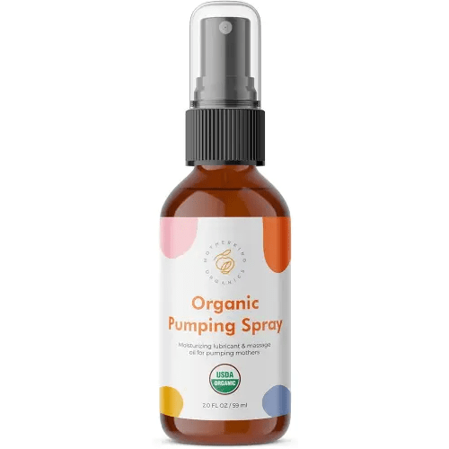 Motherkind Pumping Spray, Helps Chafing, Clogged Duct Relief, Lanolin-free Pump Spray Safe for Baby and Mama, USDA Certified Organic Breast Pump Spray, Soothing and Nourishing for Pumping Moms (2 oz)