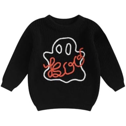 Toddler Baby Girl Knit Sweaters Oversized Long Sleeve Embroidery Shirt Top Newborn Infant Cute Fall Winter Clothes