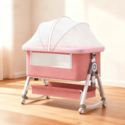 4-in-1 Baby Bassinet, Adjustable Bedside Sleeper with Rockin - TikTok Shop