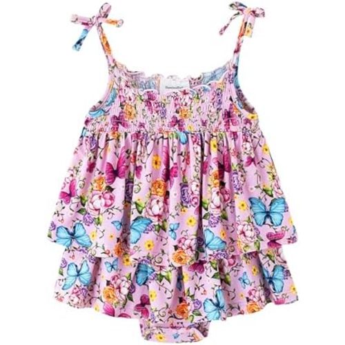 Baby Girl Bodysuit Soft Jumpsuit Sleeveless Bodysuits Dress Viscose from Bamboo Romper for Infant 3-24 Months