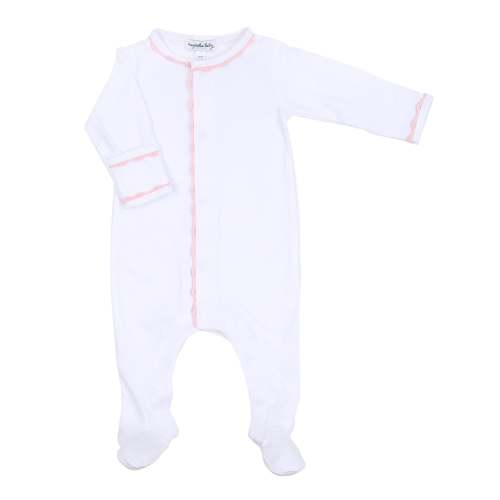 Baby Joy Footie with Crochet Trim