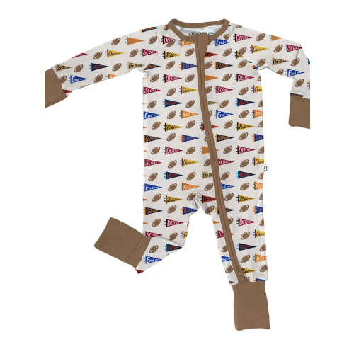 Goosies Zipper Romper | Varsity Flags
