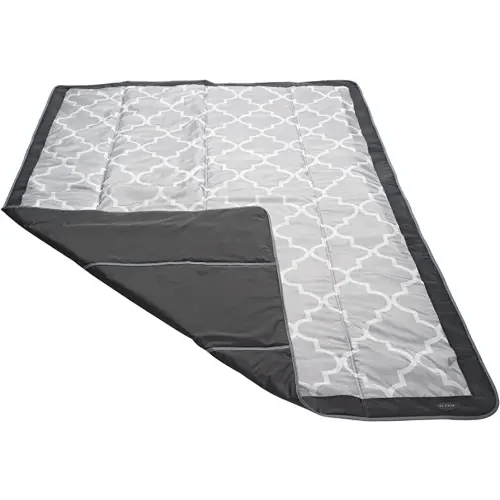 JJ Cole Outdoor Toddler Blanket - Water-Resistant Outdoor Blanket With Adjustable Bag Strap - Stone Arbor - 58" x 84"