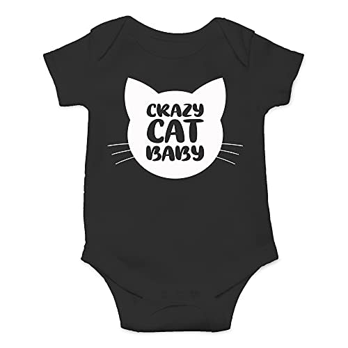 CBTwear Crazy Cat Baby - Funny Pregnancy Gifts For Cat Lovers - Cute Infant One-Piece Baby Bodysuit