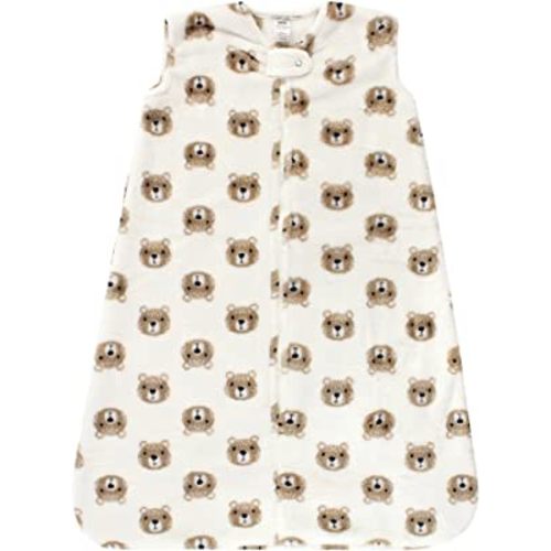 Hudson Baby Unisex Baby Plush Sleeping Bag, Sack, Blanket, Sleeveless Bear, 0-6 Months