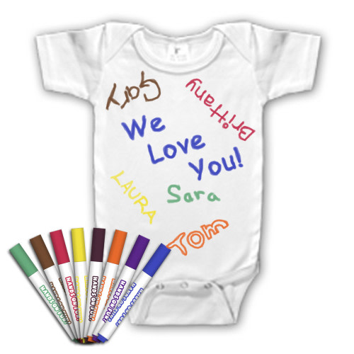 Make Your Own Romper Kit, Baby Shower Activity, decorate baby sleeper, keepsake