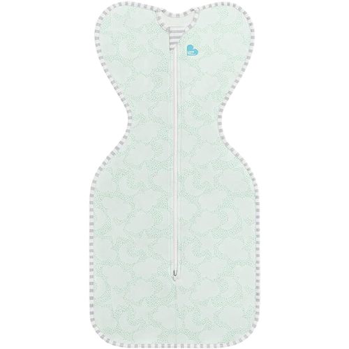 Love to Dream Organic Swaddle, Baby Sleep Sack, Swaddle Up Self-Soothing Swaddles for Newborns, Get Longer Sleep, Snug Fit Helps Calm Startle Reflex, 1.0 Tog Sleep Sack, 8-13lbs, Mint