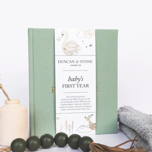 Baby's First Year Memory Book & Baby Photo Album by Duncan & Stone – Duncan & Stone Paper Co.