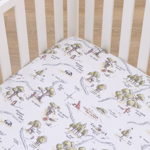 Disney Nojo Disney Baby Basics - Piece Standard Crib Fitted Sheet | Wayfair