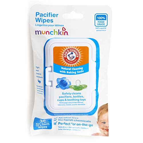 Munchkin Arm & Hammer Pacifier Wipes, 1 Pack, 36 Wipes
