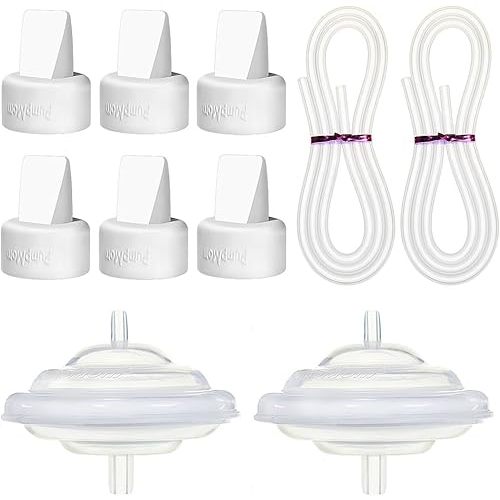 PumpMom Tubing Duckbill Valves and Backflow Protector for Spectra, Replacement Pump Parts for Spectra S1 S2 9 Plus and Motif Pump Accessories