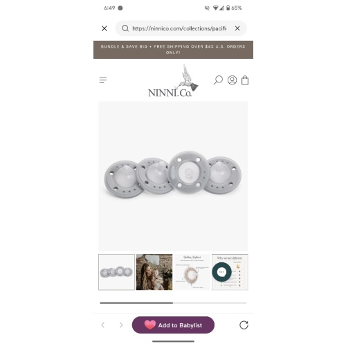 Ninni Pacifier Frost 4 Pack