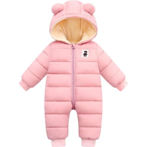 Ohrwurm Baby Snowsuit Winter Coat Fleece Lining Warm Hoodie Romper Puffer Jacket