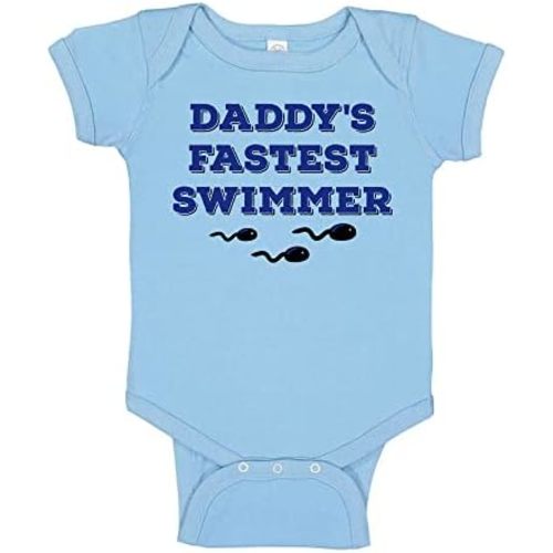 TATY Kids Daddy's Fastest Swimmer Baby Infant Bodysuit