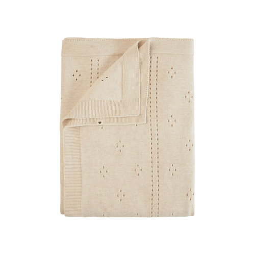 Willaby | BIBS knitted pointelle blanket | ivory – willaby
