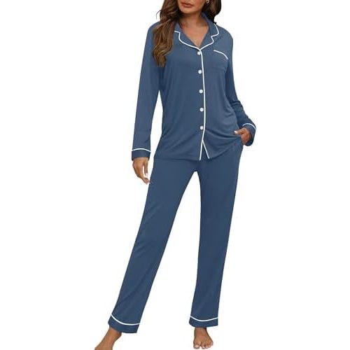 Women Pajama Set Long Sleeve Sleepwear Fashion Night Wear
