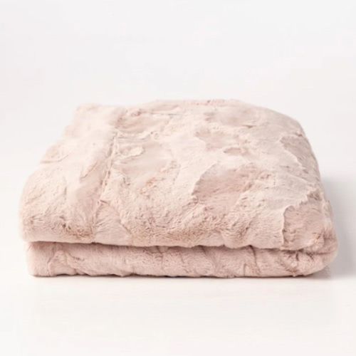 Blush Bella Throw Plush Blanket – Keiki Co. (Blush)