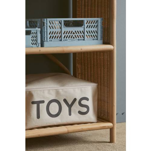 TOY STORAGE BASKET WITH LID
