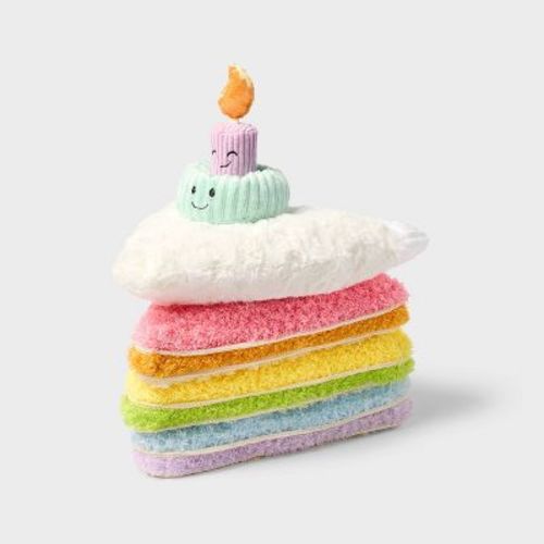 13" Stackable Layer Cake Stuffed Animal - Gigglescape™: Polyester, Food Theme, 1 Year+