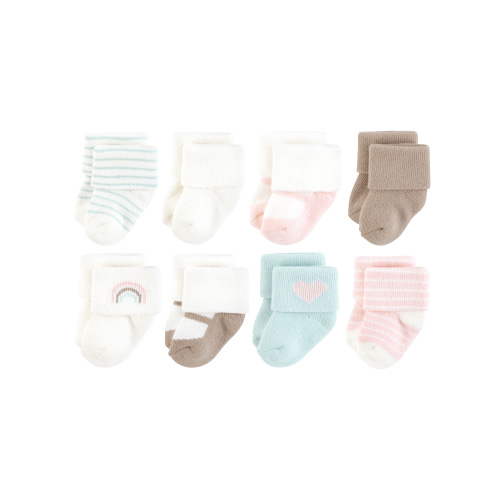 Hudson Baby Terry Socks, 8-Pack, Newborn-12 Months
