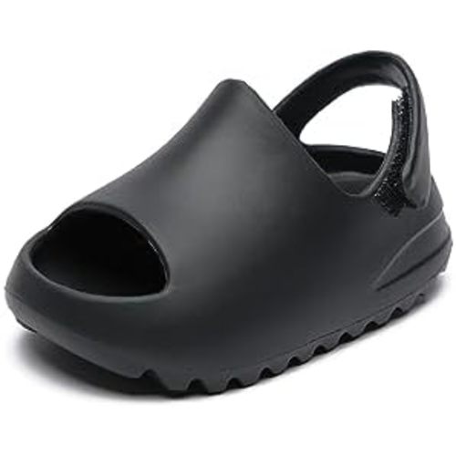 Toddler Little Kids Slides Sandals Summer Slip-On Sandals Beach Pool Anti-slip Slippers for Kids Girls Water Shoes Indoor Outdoor Lightweight Sandals for Boys Toddler Strap Slides Sandals