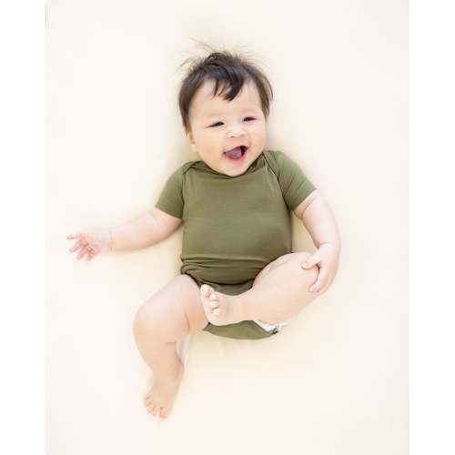 Short Sleeve Bodysuit in Olive