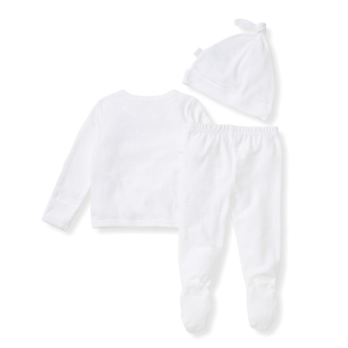 Organic Raised Terry Bee Take Me Home 3 Piece Set - Cloud - Newborn