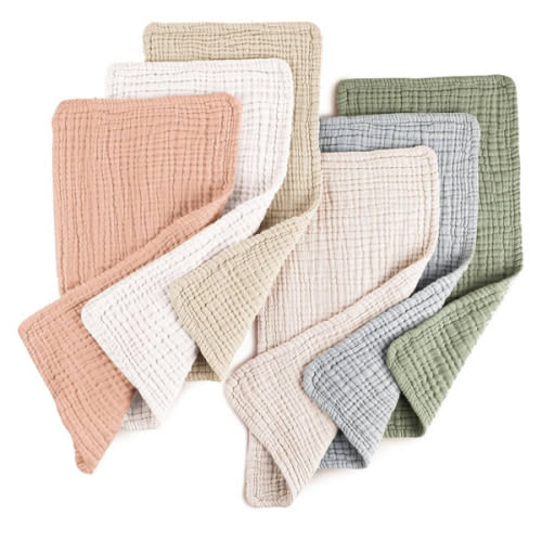 Konssy Muslin Baby Burp Cloths Sets