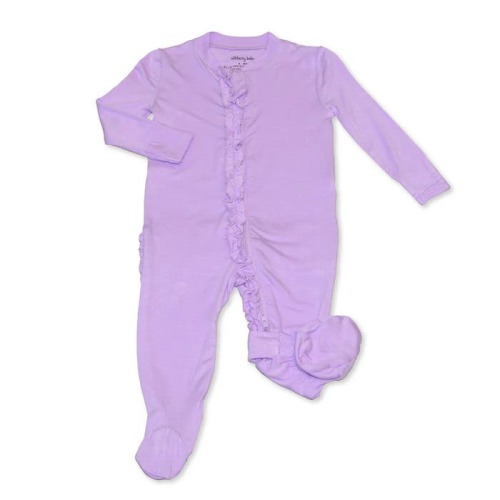 Bamboo Ruffle Footie (Solid)