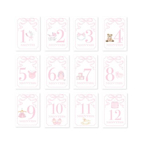 Baby Milestone Cards |  Baby Shower Gift  |  Baby’s First year  |  Baby Girl Milestone Cards  |  Baby Girl