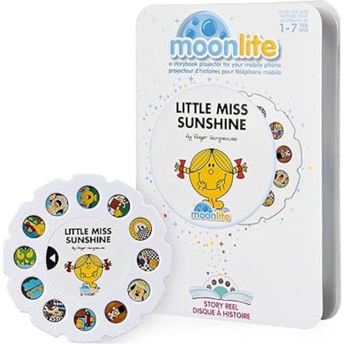 Moonlite Storybook Reels For Flashlight Projector, Kids Toddler | Little Miss Sunshine | Single Reel Pack Story for 12 Months and Up