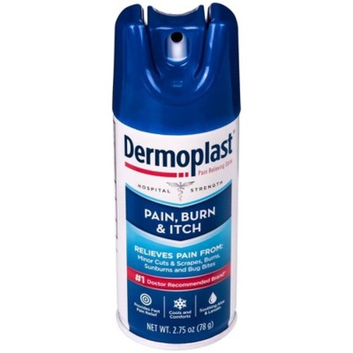 Dermoplast Pain Relief Spray For Minor Cuts, Burns And Bug Bites - 2.75oz