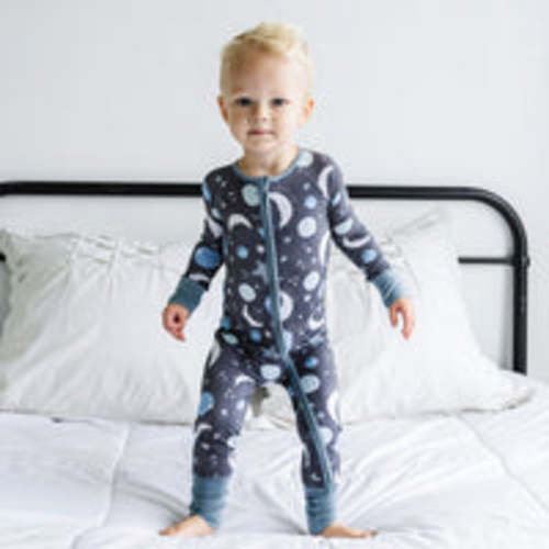 Blue To the Moon & Back Bamboo Viscose Zippy