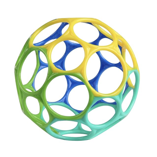 Bright Starts Oball Easy Grasp Classic Ball Infant Toy in Blue/Green