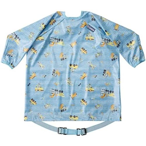 BIBaDO - Long Sleeve Baby Bibs - Babies & Toddlers 6-36 Months - Coverall Baby Led Weaning Bib - Easy Wipe, Soft & Waterproof