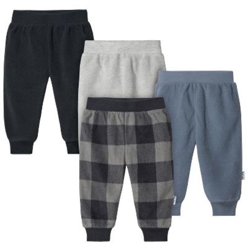 Gerber Baby Boys' And Girls' Fleece Pants, 4-pack, Green, 18 Months