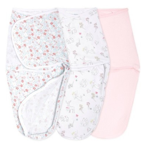 aden + anais Essentials Easy Swaddle Wrap - Fairytale Flowers - 0-3 Months - 3pk