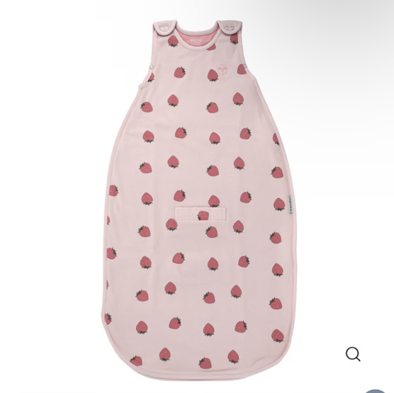 4 Season® Ultimate Baby Sleep Bag, Merino Wool & Organic Cotton, Strawberry