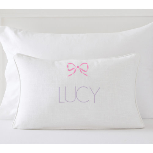 Bow Icon Personalized Pillow Cover