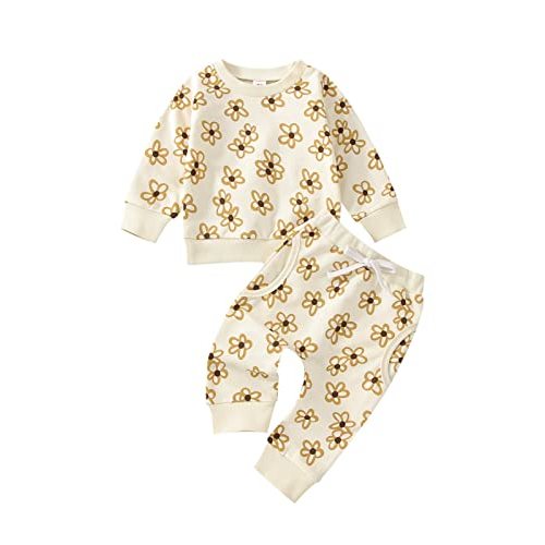Newborn Infant Baby Girl Clothes Set Long Sleeve Sweatshirts Tops Pants Outfits Clothing Gifts 3 6 9 12 18 24 Months