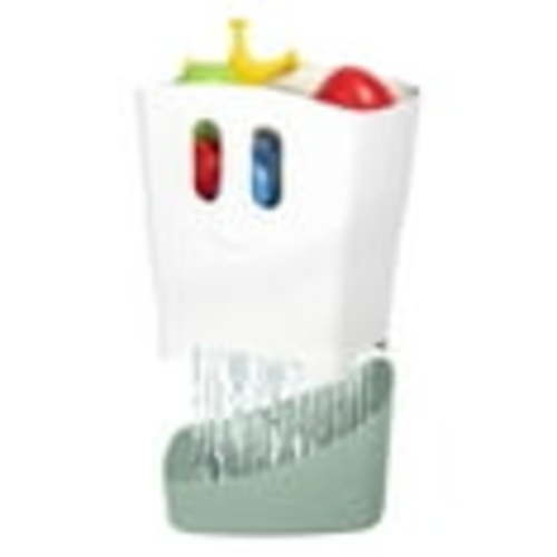 Ubbi Stand Up Bath Toy Storage Organizer, Bath Caddy with Removable Drying Rack Bin for Toddlers and Baby, Sage