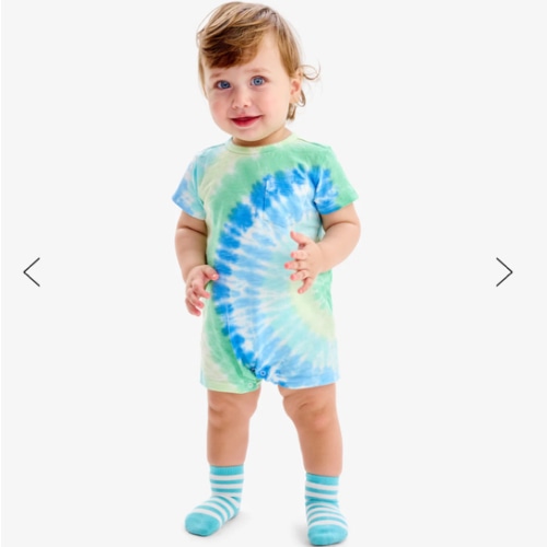 Baby pocket shortie in tie-dye | Primary.com
