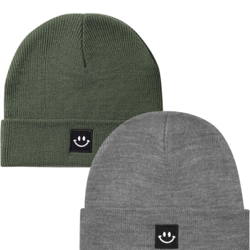 2Pack Baby Beanie Knit Toddler Hat for Girls Boys 0-8 Years
