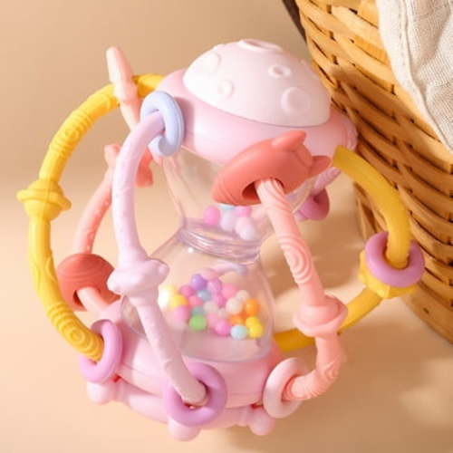 Baby Toys 0-6 Months Baby Rattles 0-3 Months Montessori Sensory Toys Baby Girl Toys Rattles for Babies 6-12 Months Newborn Infant Learning Developmental Rattle Toy for 6-12 Months Boys Toys (Pink)