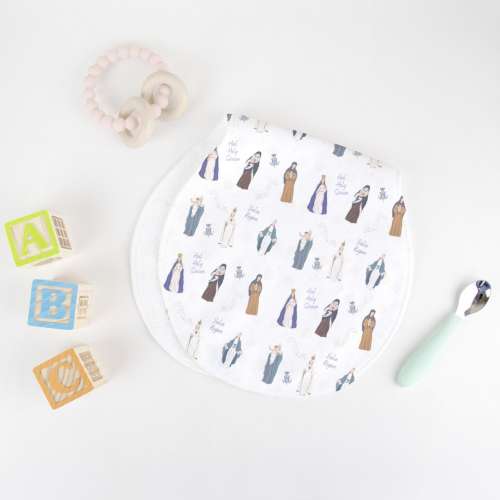 Catholic Baby Burp Cloth, Catholic Baptism gift, Catholic Gift, Catholic new mom, new mom gift, baby baptism gift, infant baptism gift